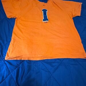 Nike Orange Tee with Navy Accents